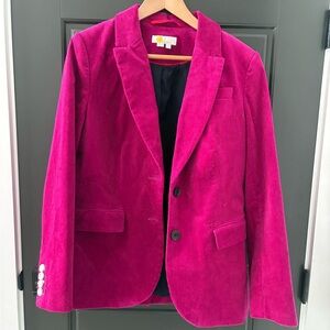 Boden Hot Pink Corduroy Blazer, never worn, size 10